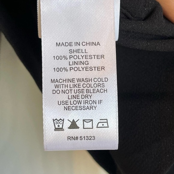 1.STATE Women's Black Crop Sheer Sleeve Blouse Size M NWOT - Picture 8 of 12